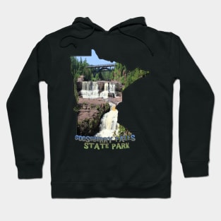 Minnesota State Outline (Gooseberry Falls State Park) Hoodie